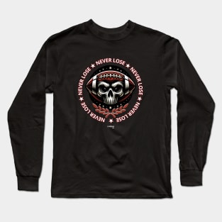 Midnight Match: The Nocturne's Football Kickoff - Sport Vintage Retro Evil Style Long Sleeve T-Shirt